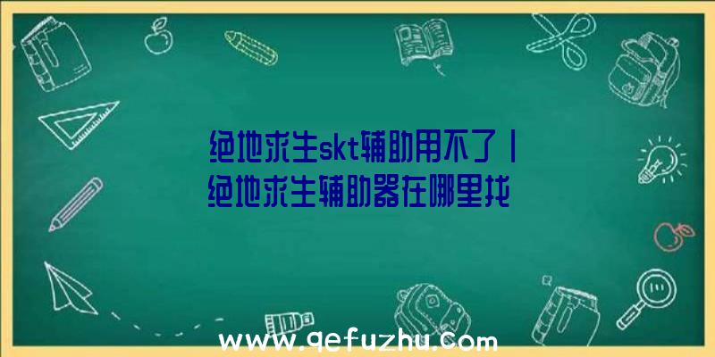 「绝地求生skt辅助用不了」|绝地求生辅助器在哪里找